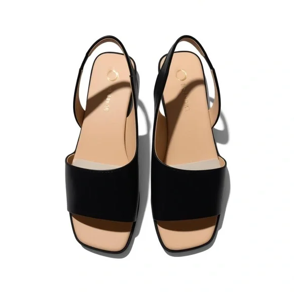 Journee Collection Black Slide Sandals - Picture 5 of 8
